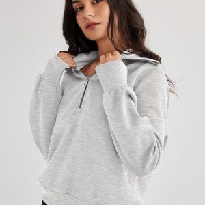 Womens Zip Up Hoodies Jackets Cropped Sweatshirts Fall Outfits Casual Comfy Tops Winter Clothes 2025